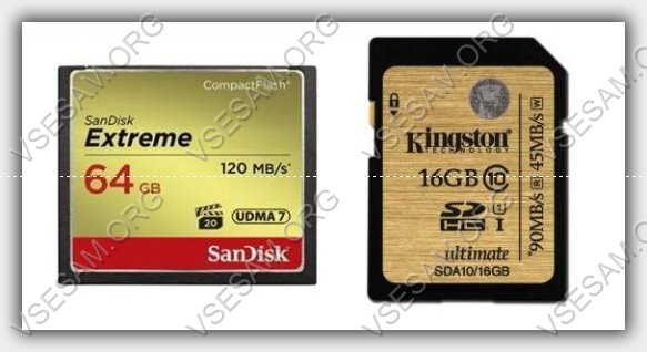 карты памяти MicroSD и sd