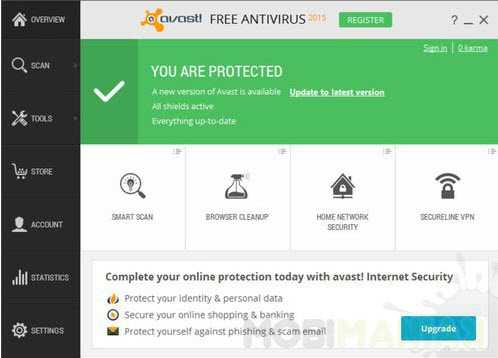 антивиру Avast Free Antivirus 2015