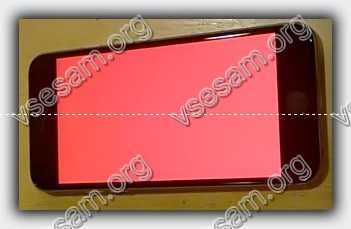айфон 5s горит красным экраном