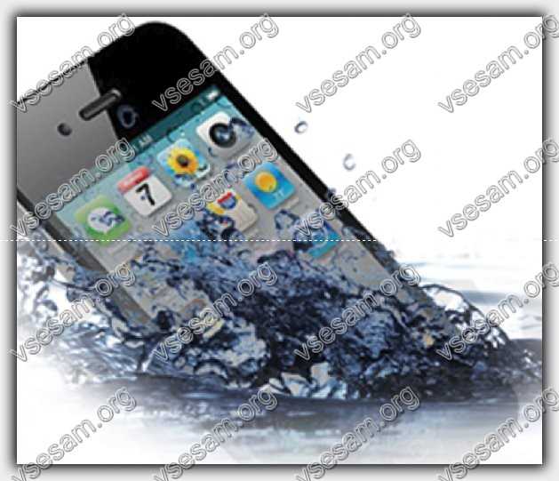 iphone 6 падает в воду