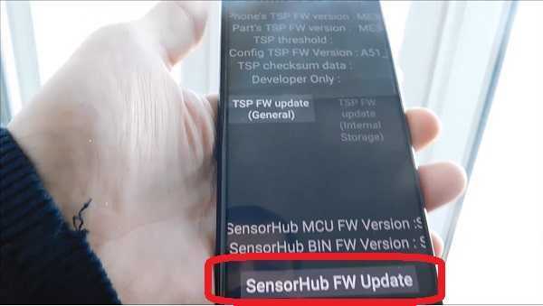 SensorHub FW Update a32