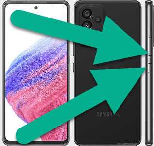 screenshot buttons on samsung a53