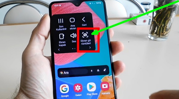 Samsung m33 ekran görüntüsü simgesi