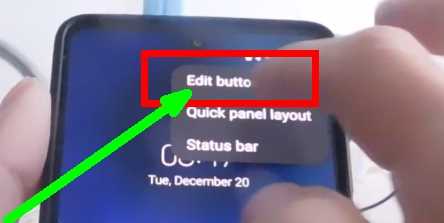 option change buttons on samsung m04