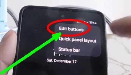 option change buttons on samsung a14