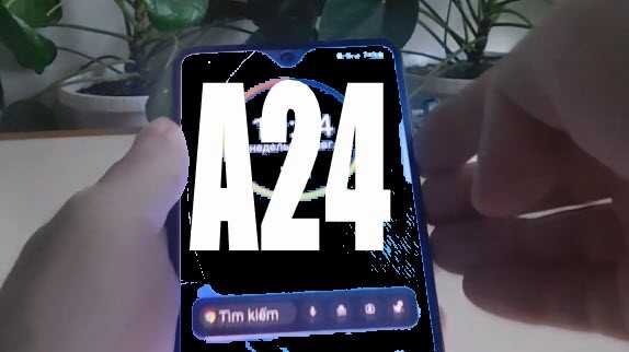 màn hình có nút trên a24