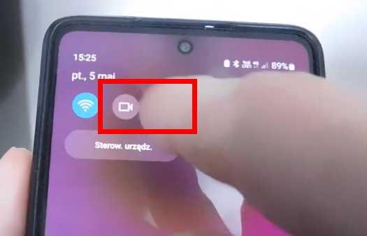 rozpocznij nagrywanie ekranu w telefonie Samsung A24
