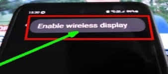 select Enable wireless display