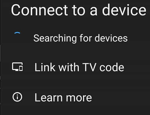 connect YouTube to TV on a13