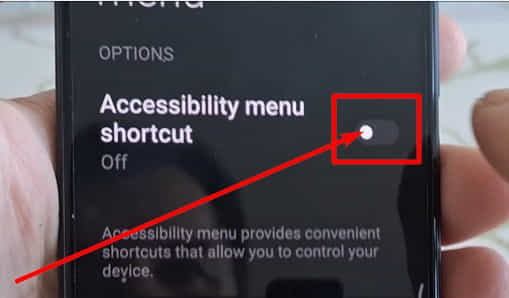 move the slider switch to the right