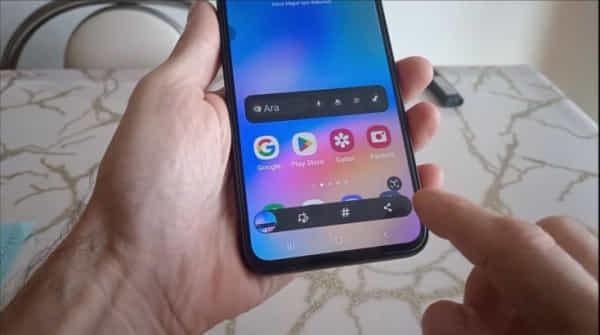 Samsung A05s ekranın 1 ekran görüntüsü