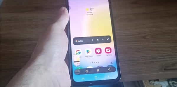 Samsung a25 ekran görüntüsü