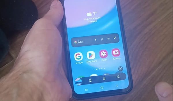 Samsung a25 ekran görüntüsü